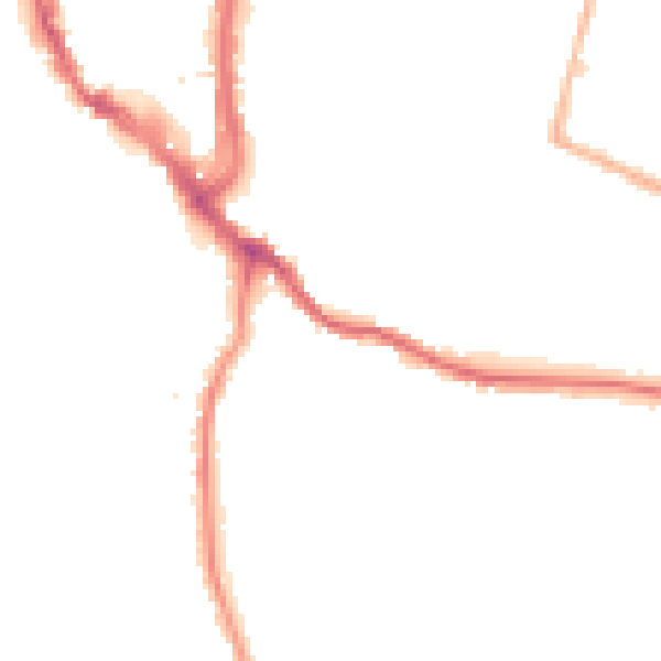 Night-time road noise heatmap for WR5 2DL