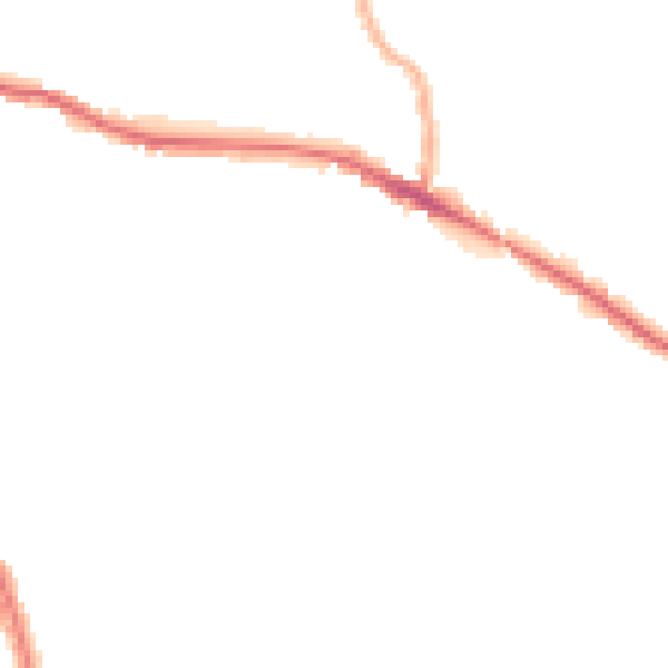 Night-time road noise heatmap for WR5 2HL