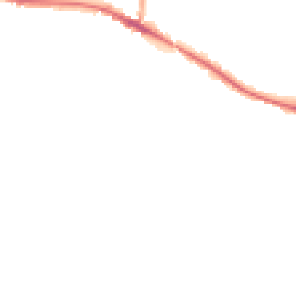 Night-time road noise heatmap for WR5 2HN
