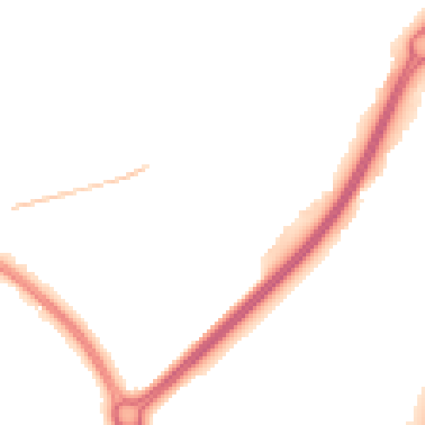 Night-time road noise heatmap for WR5 2NE