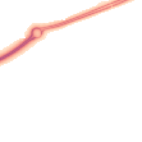 Night-time road noise heatmap for WR5 2NW