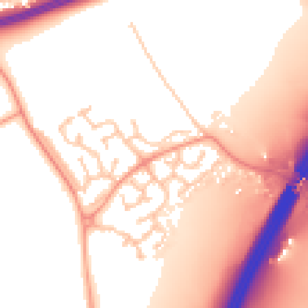 Daytime road noise heatmap for WR5 2PA