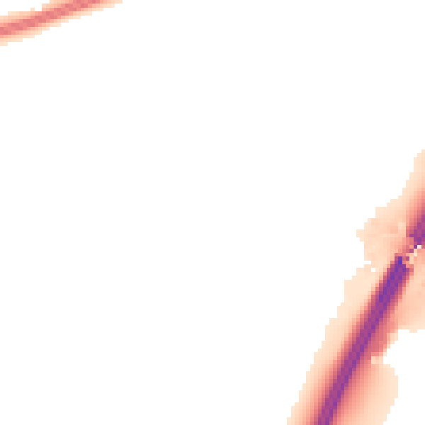 Night-time road noise heatmap for WR5 2PA