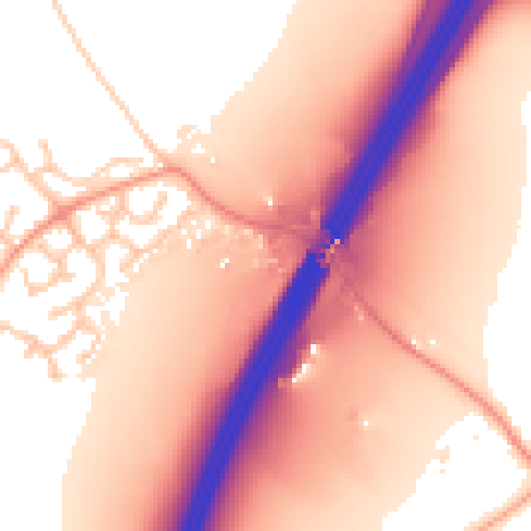 Daytime road noise heatmap for WR5 2PR