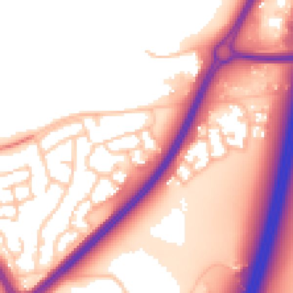 Daytime road noise heatmap for WR5 2PU