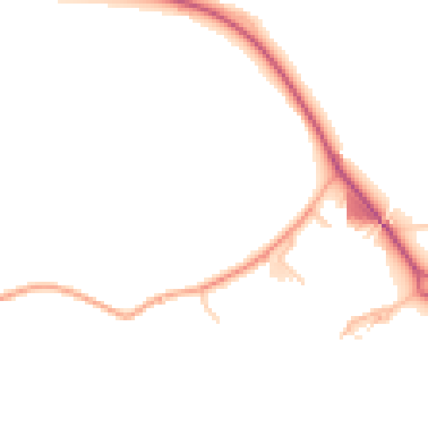 Daytime road noise heatmap for WR5 2QU