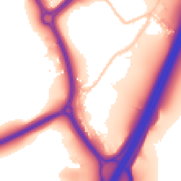 Daytime road noise heatmap for WR5 2RH