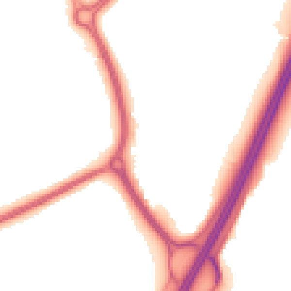 Night-time road noise heatmap for WR5 2RN