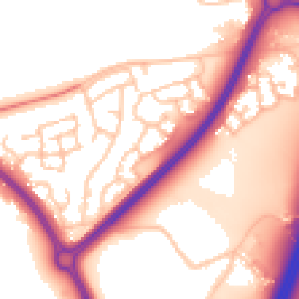 Daytime road noise heatmap for WR5 2SL