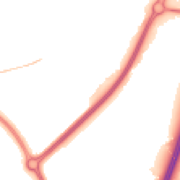 Night-time road noise heatmap for WR5 2SP