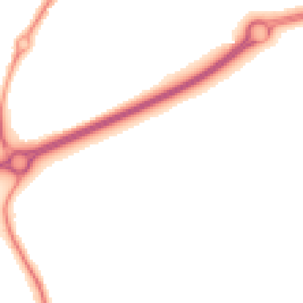 Night-time road noise heatmap for WR5 2SS