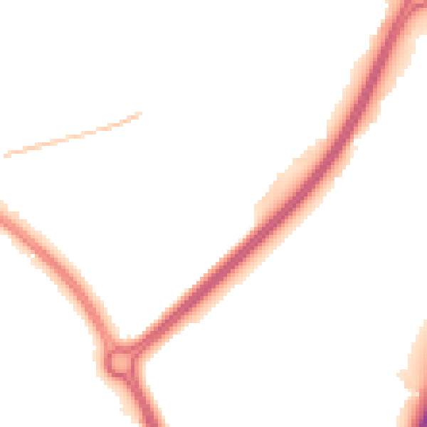 Night-time road noise heatmap for WR5 2ST