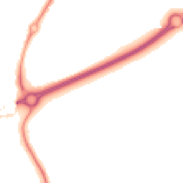 Night-time road noise heatmap for WR5 2SW