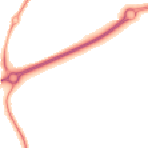 Night-time road noise heatmap for WR5 2SX