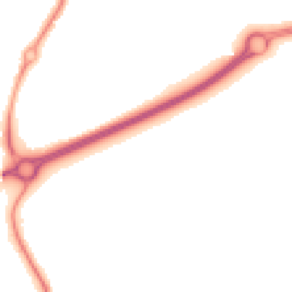 Night-time road noise heatmap for WR5 2SY