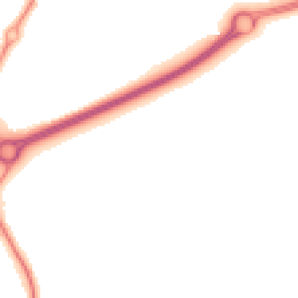 Night-time road noise heatmap for WR5 2SZ