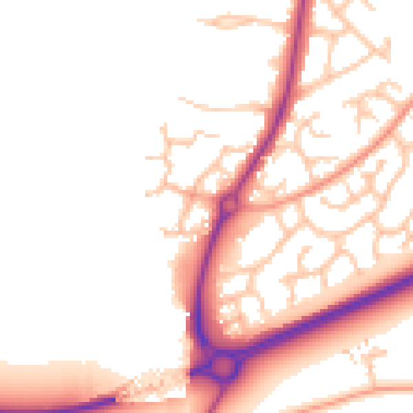 Daytime road noise heatmap for WR5 3BZ
