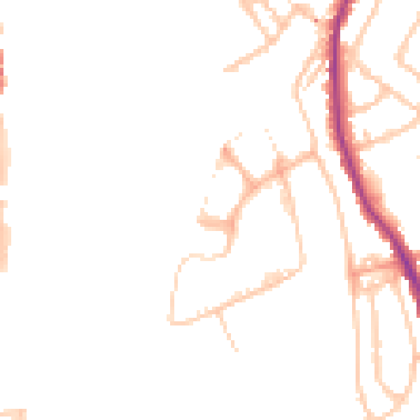Daytime road noise heatmap for WR5 3FR