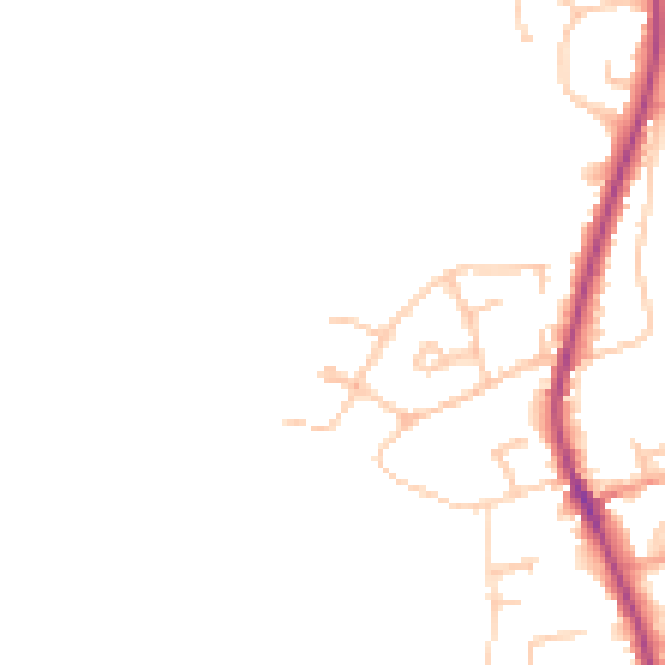 Daytime road noise heatmap for WR5 3JL