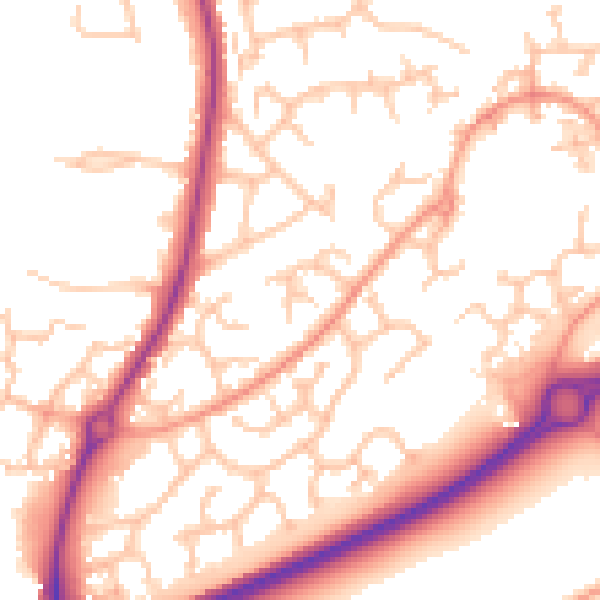 Daytime road noise heatmap for WR5 3LT