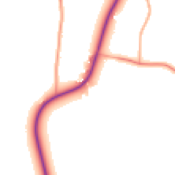 Daytime road noise heatmap for WR5 3PA