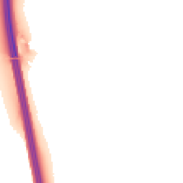 Night-time road noise heatmap for WR5 3PD