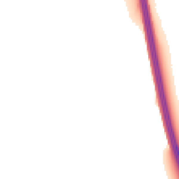 Night-time road noise heatmap for WR5 3PF