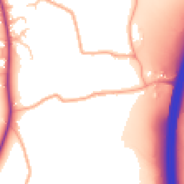 Daytime road noise heatmap for WR5 3PZ