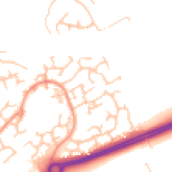 Daytime road noise heatmap for WR5 3UF