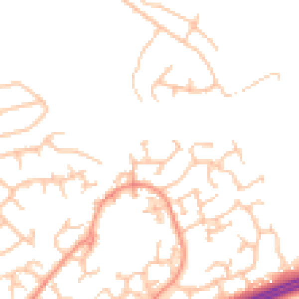 Daytime road noise heatmap for WR5 3UT