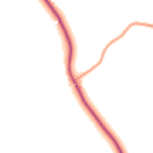 Daytime road noise heatmap for WR6 5AA