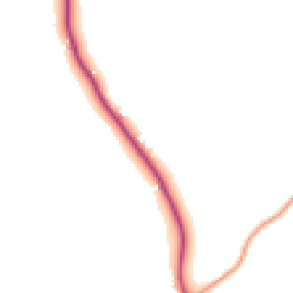 Daytime road noise heatmap for WR6 5AB