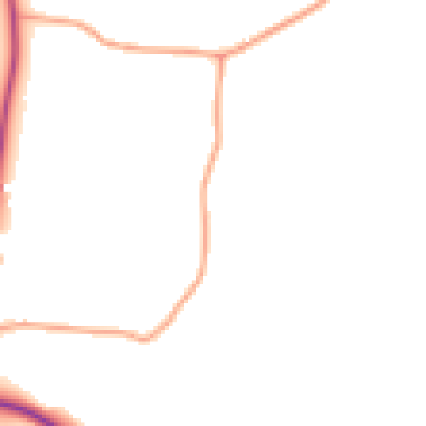 Daytime road noise heatmap for WR6 5AT