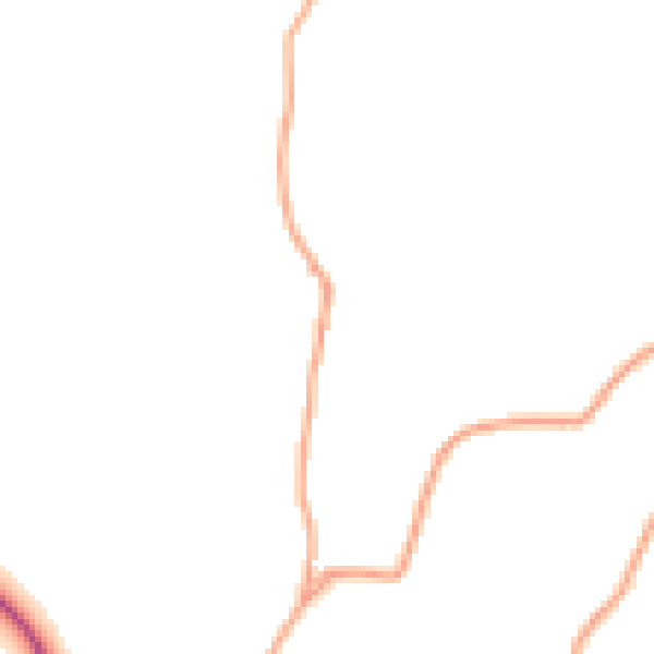 Daytime road noise heatmap for WR6 5BL