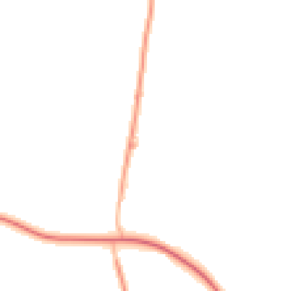Night-time road noise heatmap for WR6 5BT