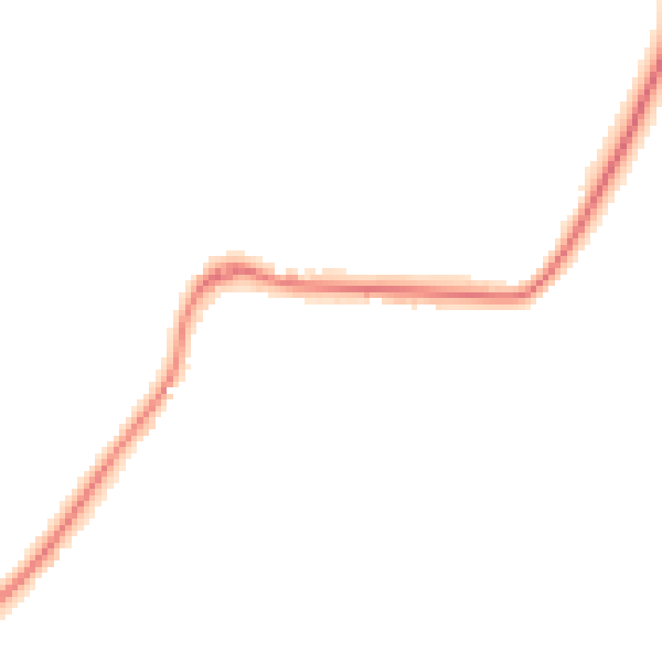 Night-time road noise heatmap for WR6 5DD