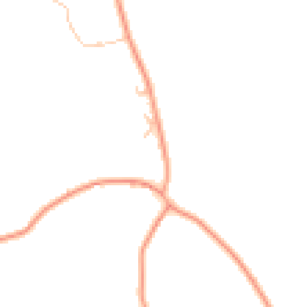 Daytime road noise heatmap for WR6 5ED