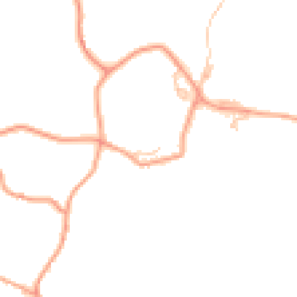 Daytime road noise heatmap for WR6 5ES