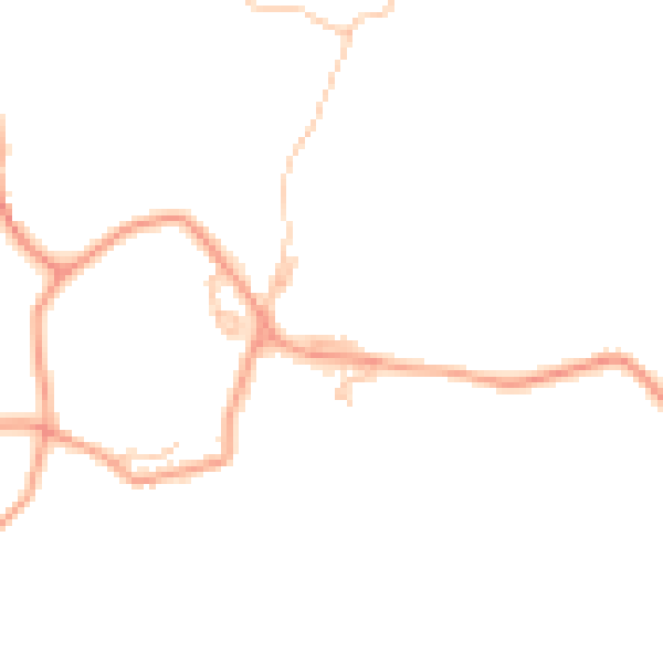 Daytime road noise heatmap for WR6 5HZ