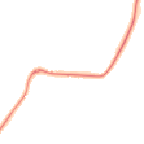 Night-time road noise heatmap for WR6 5JB