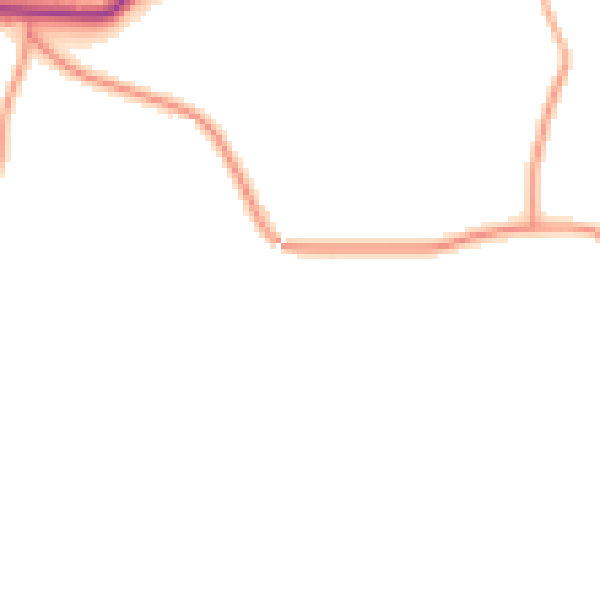 Daytime road noise heatmap for WR6 5JH