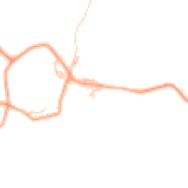 Daytime road noise heatmap for WR6 5JS