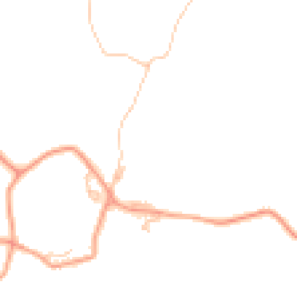 Daytime road noise heatmap for WR6 5JT