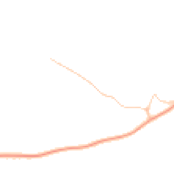 Daytime road noise heatmap for WR6 5JX
