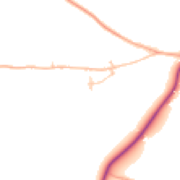 Daytime road noise heatmap for WR6 5LQ