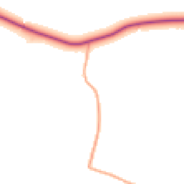Daytime road noise heatmap for WR6 5LS
