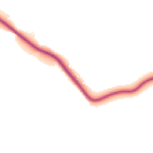 Daytime road noise heatmap for WR6 5LX