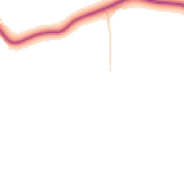 Daytime road noise heatmap for WR6 5LZ