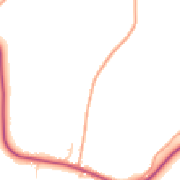 Daytime road noise heatmap for WR6 5NG