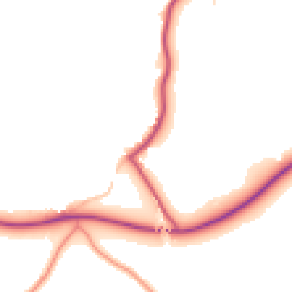 Daytime road noise heatmap for WR6 5PJ